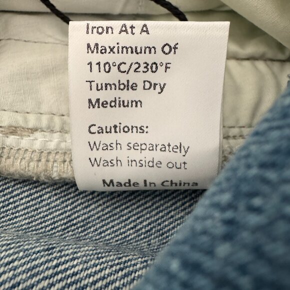 Commense Contrast Side Striped Wide-Leg Jeans NWT, Size M - Picture 17 of 17